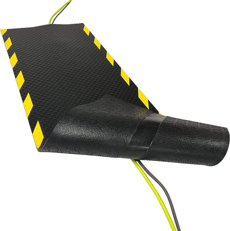 Portifera Morland Protect Rubber - 47¼in x 15⅝in - Nitrile Rubber Cord Cover Mat - Outdoor and Indoor use - Overfloor Protector for Cables Cords or Wires - Protect from Trips and Falls Repositionable - Image 3